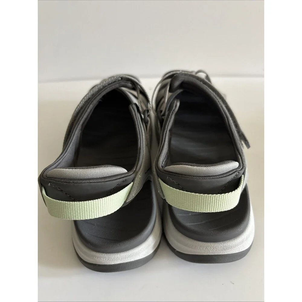 Teva Tirra Sport Closed Toe Sandals Women 9 (40) Gray Snappy Hiking Water EUC